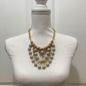 Jaclyn Smith Collection Gold Statement Necklace